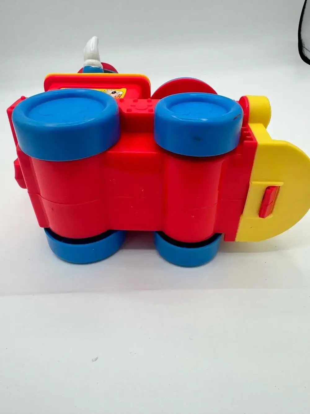 Vintage Disney Mickey Mouse Popping Train Engine Pull Toy